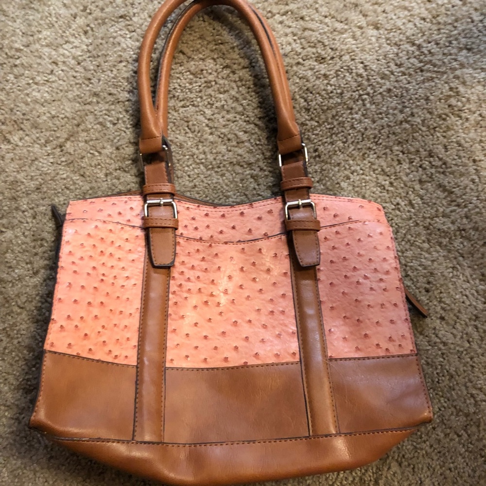 Fake Ostrich Leather Purse